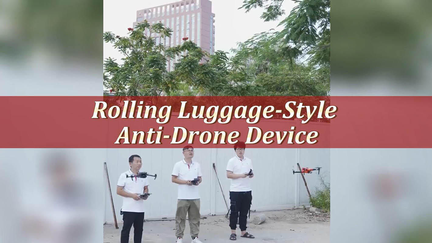 Dispositif anti-drone de type bagage roulant